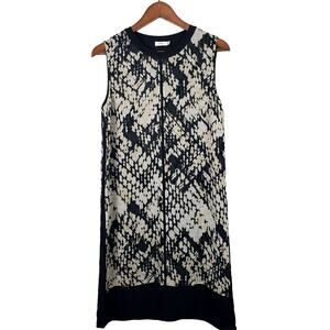 Vince Silk Print Shift Dress - 6